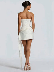 Off-shoulder Strapless Sexy Mini Dress