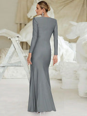 Elegant Ruched Maxi Dress