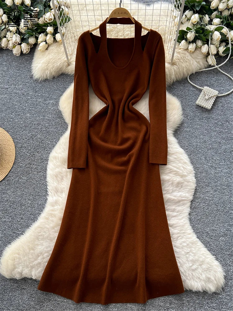 Senior Halter Knit Dress