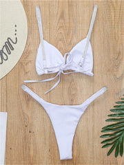 Diamond Swimwear Women Sexy Pink Micro Bikini