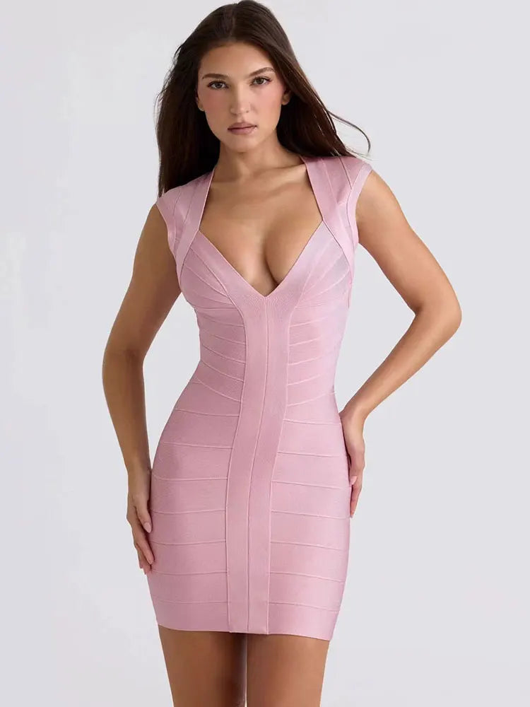 Bandage Sexy Mini Bodyocn Dress