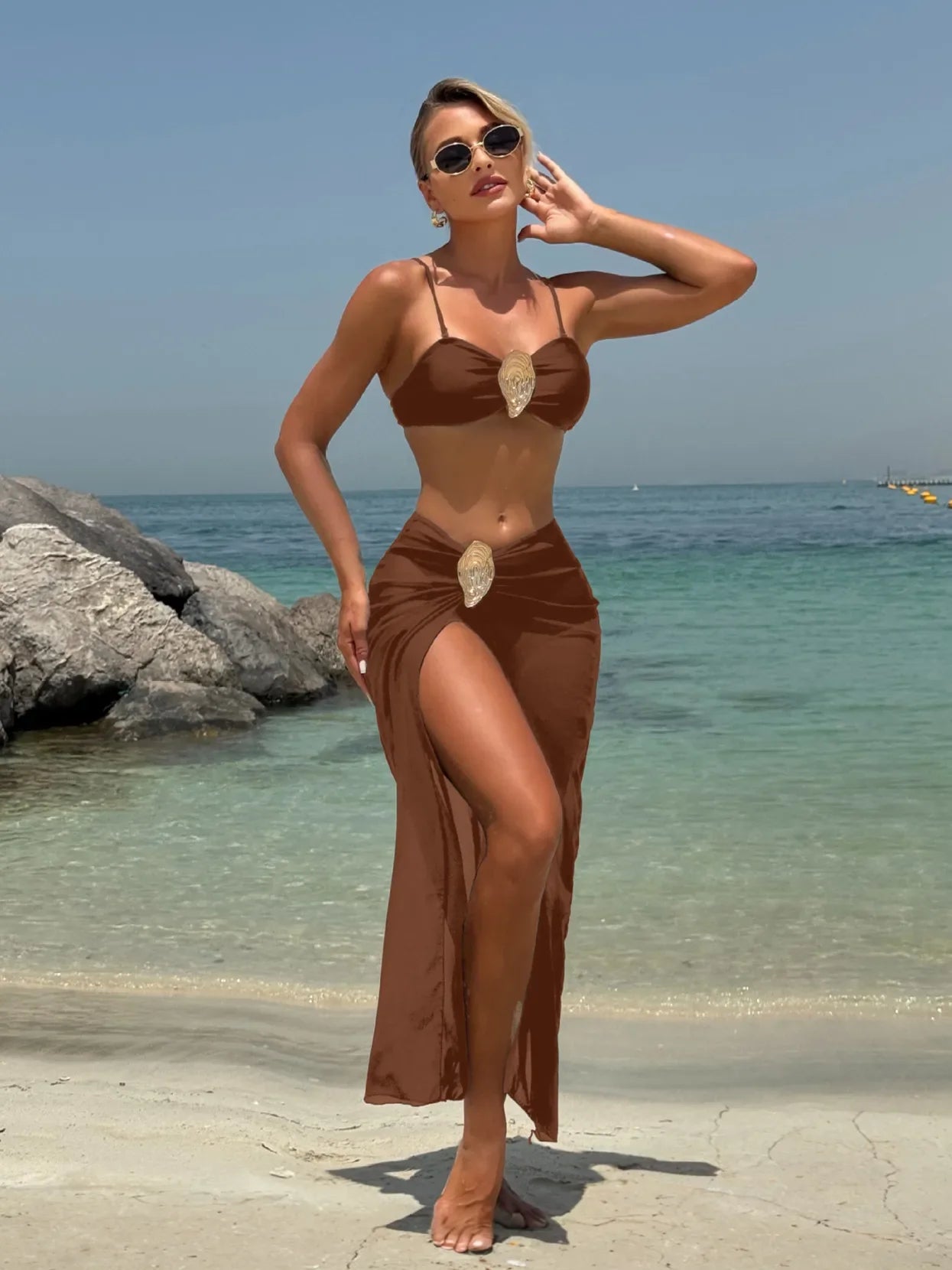 Vintage Black White Holiday Swimsuit