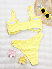 Sexy Yellow Micro Bikini
