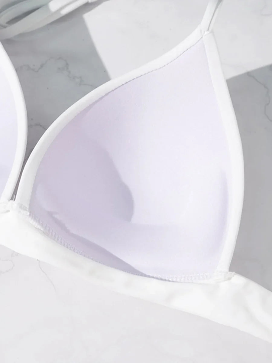 XS - XL Sexy Push Up Bra Cup Halter Bikini