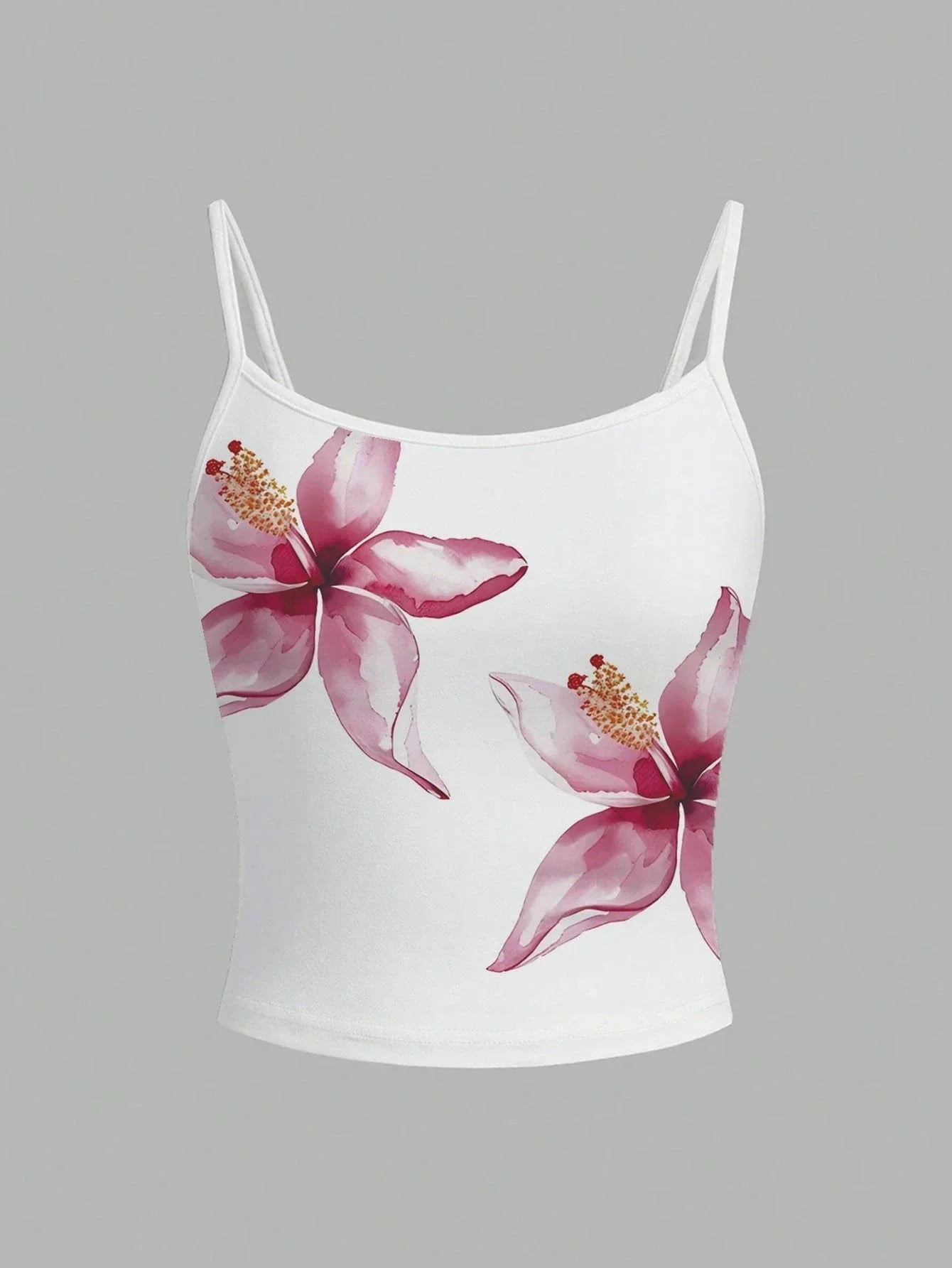 Floral Print Graphic Cami Top