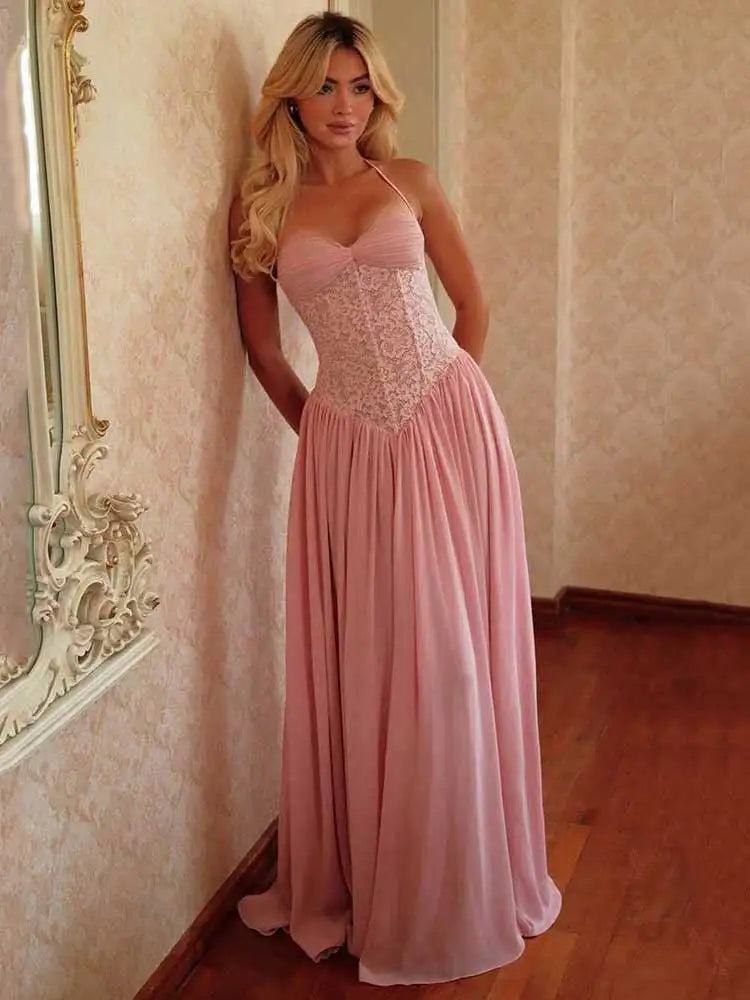 Elegant Lace Maxi Dress