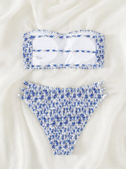 Sexy Hollow Out High Waist Bikini Set