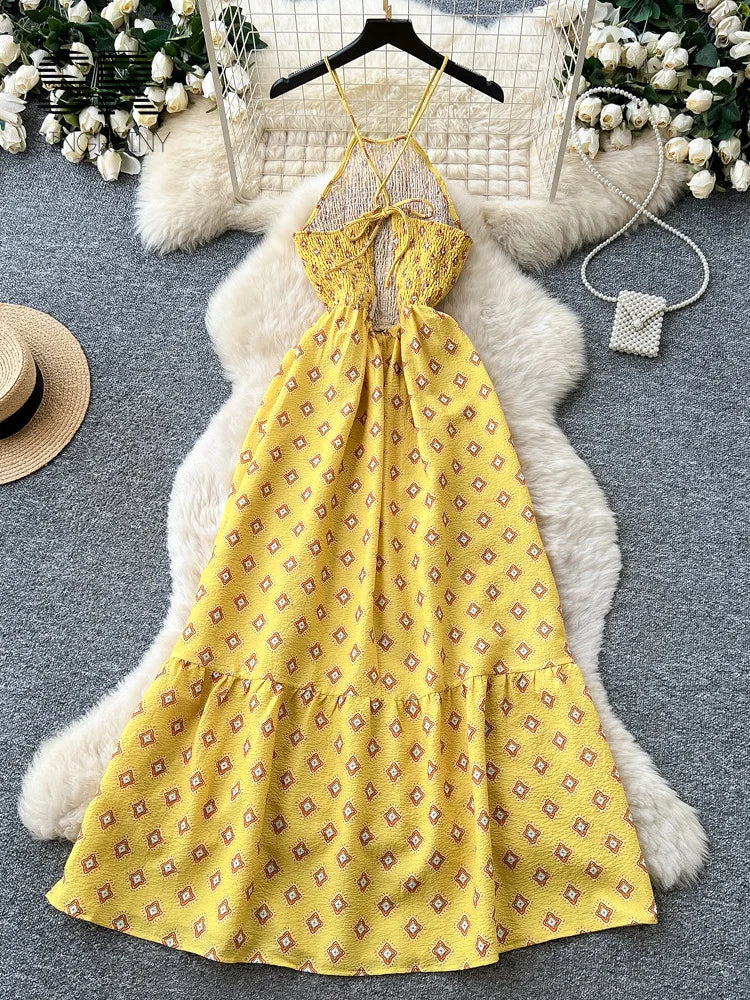 Print Casual Vacation SunDress