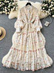 Senior Floral Long Dress