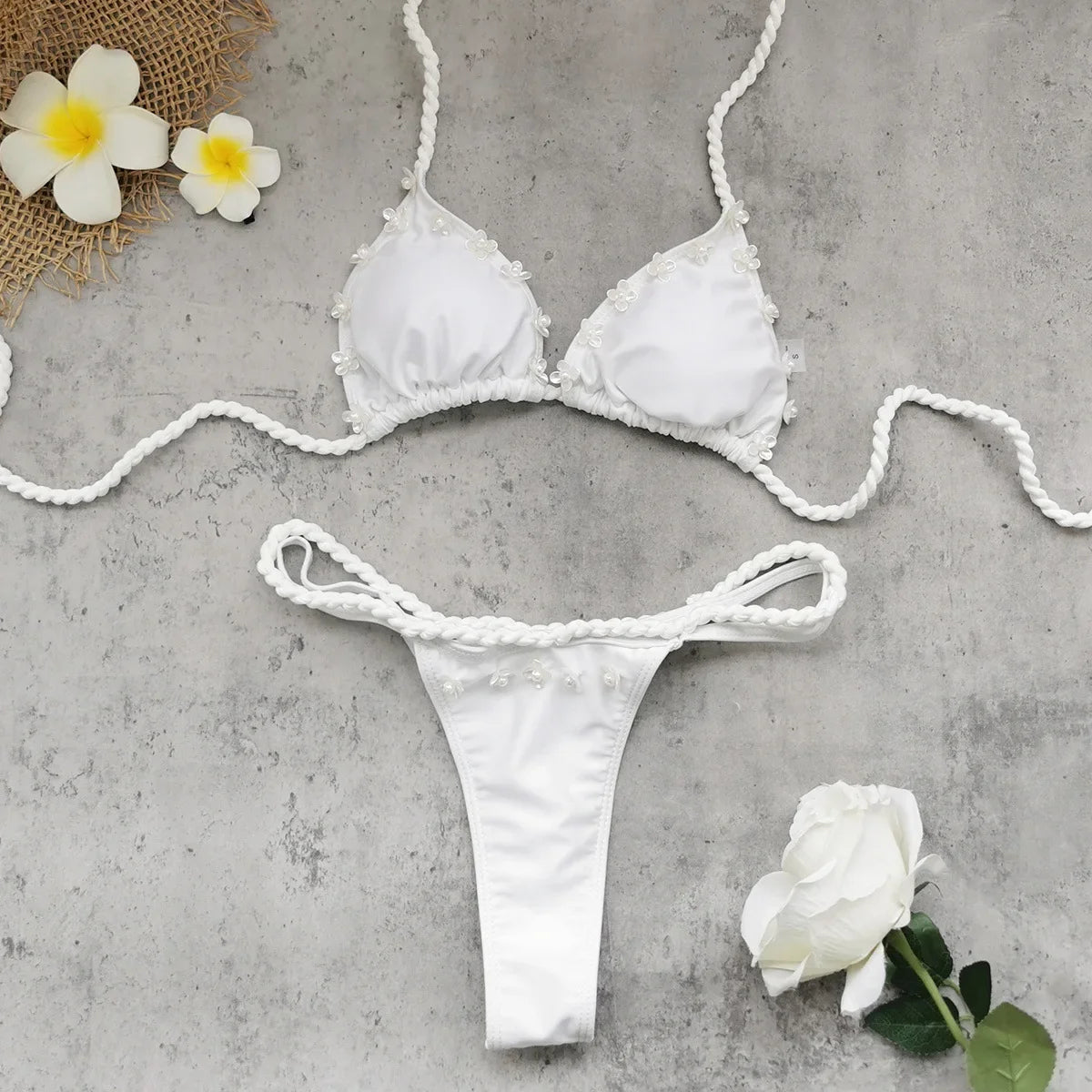 Sexy White Micro Bikini Set