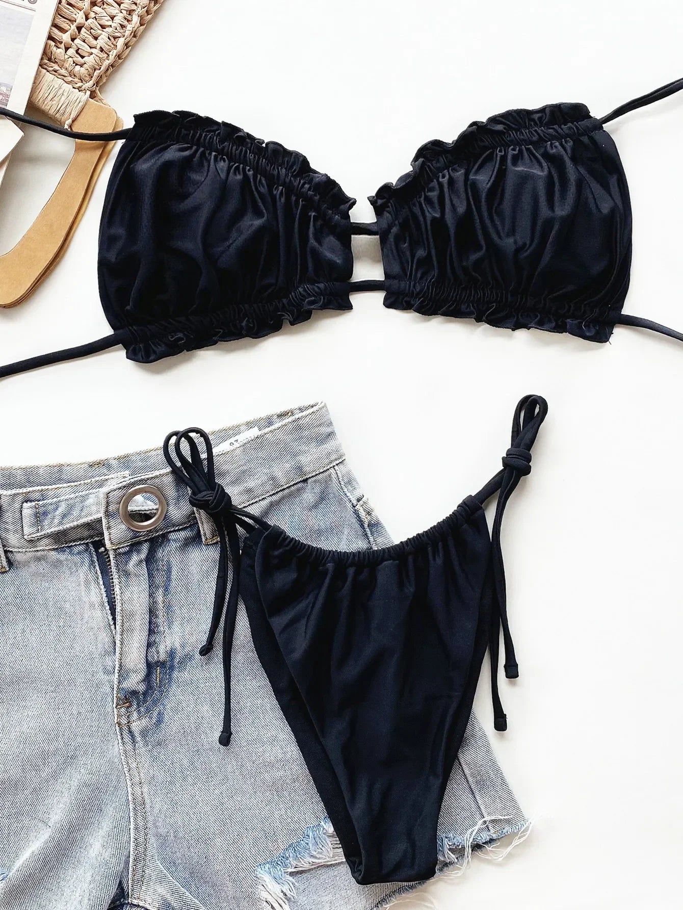 Pleated Swimsuit