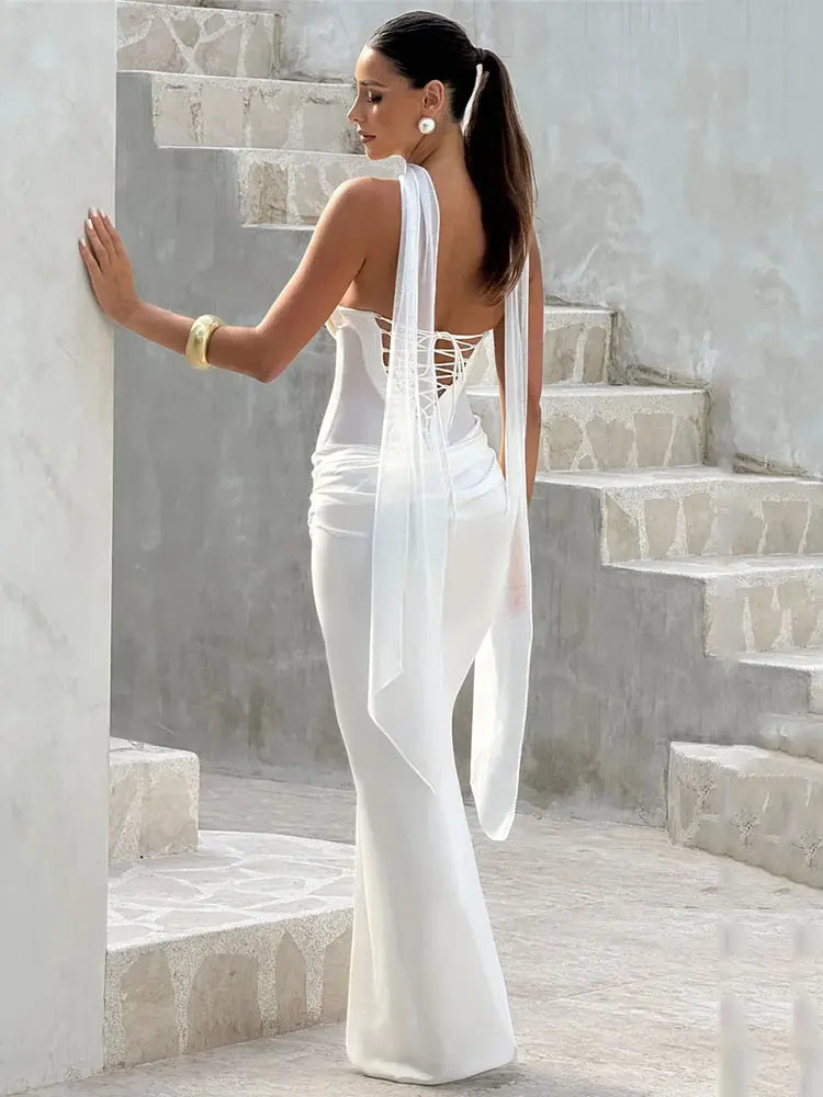 Strapless Backless Sexy Maxi Dress