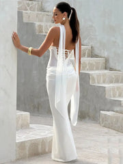Strapless Backless Sexy Maxi Dress