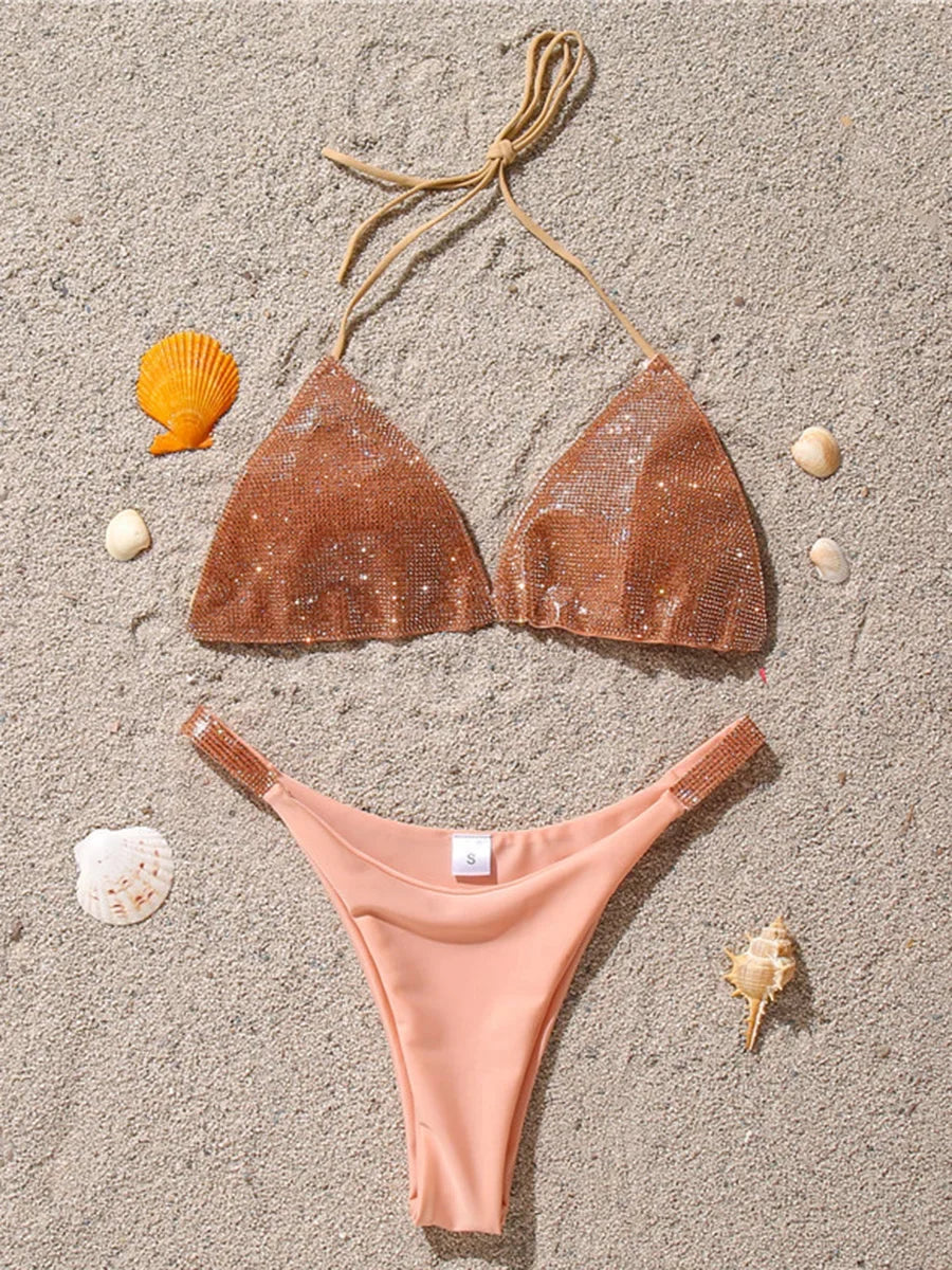 Shiny Sequins Diamond Micro Bikini