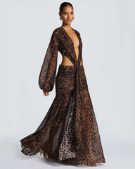 Elegant Chiffon Maxi Dress