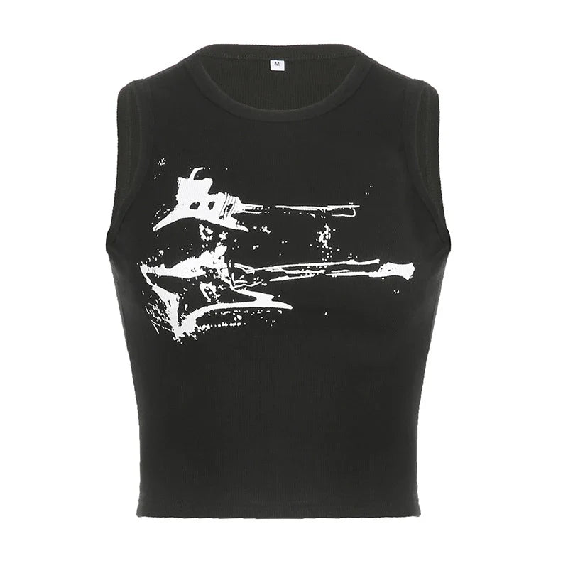 Women's Y2K Casual Ribbed Sleeveless Tank Top