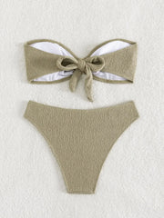Metal Ring Linked Push Up Micro Swimsuit