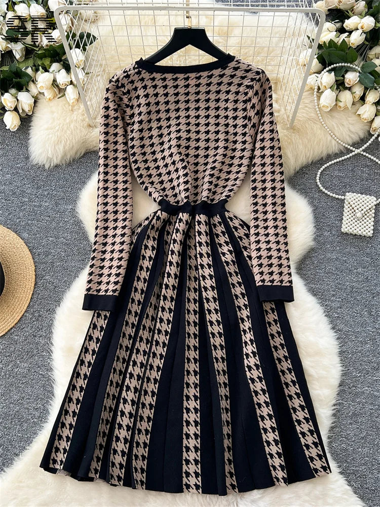 Senior Winter Knitting Dress