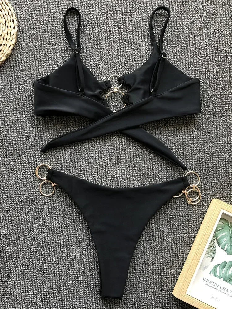 Metal Rings Bikini