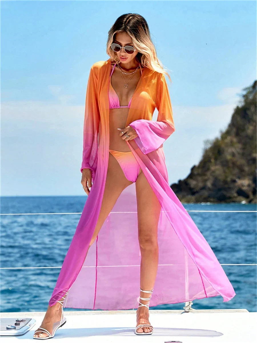 Sexy Kimono 3 Piece Bikini Set