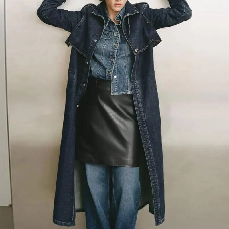 Inverse Denim Trench