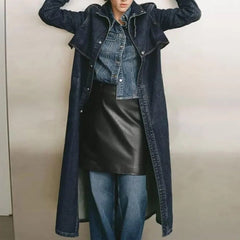 Inverse Denim Trench