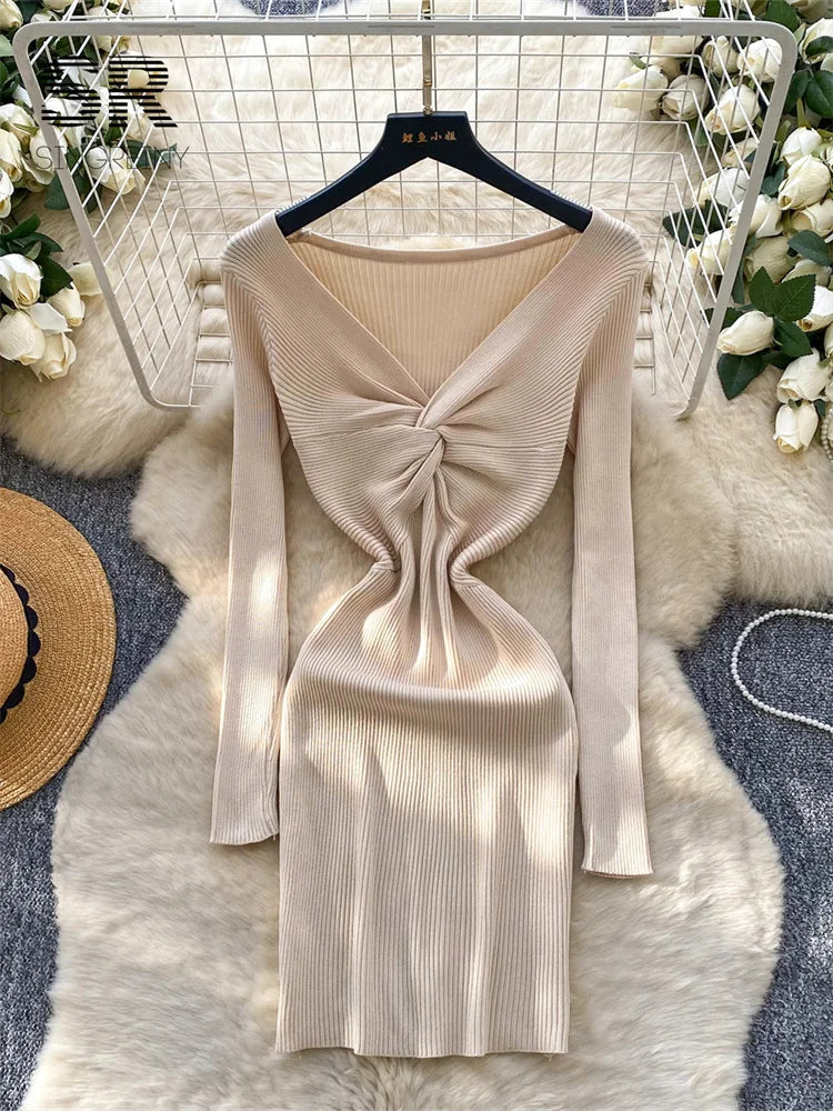 Winter Ladies Sweater Dress