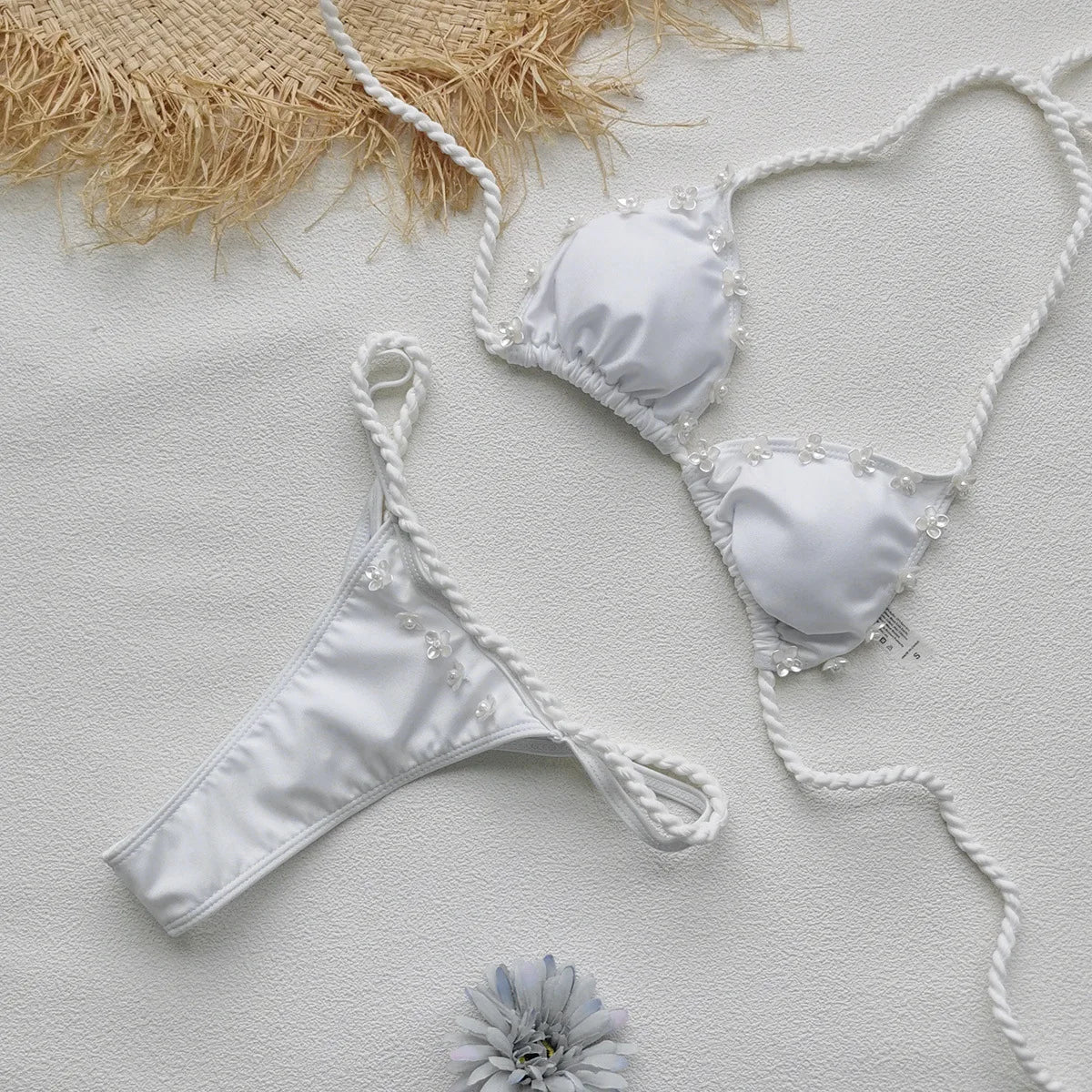 Sexy White Micro Bikini Set