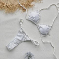 Sexy White Micro Bikini Set
