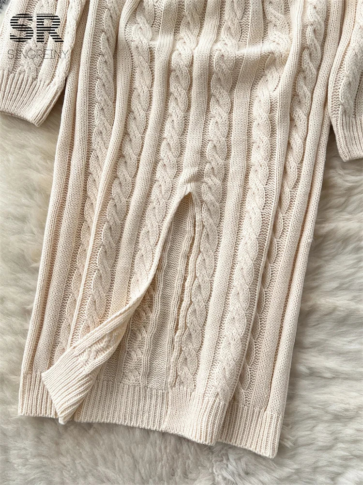 Halter Sweater Dress