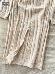 Halter Sweater Dress