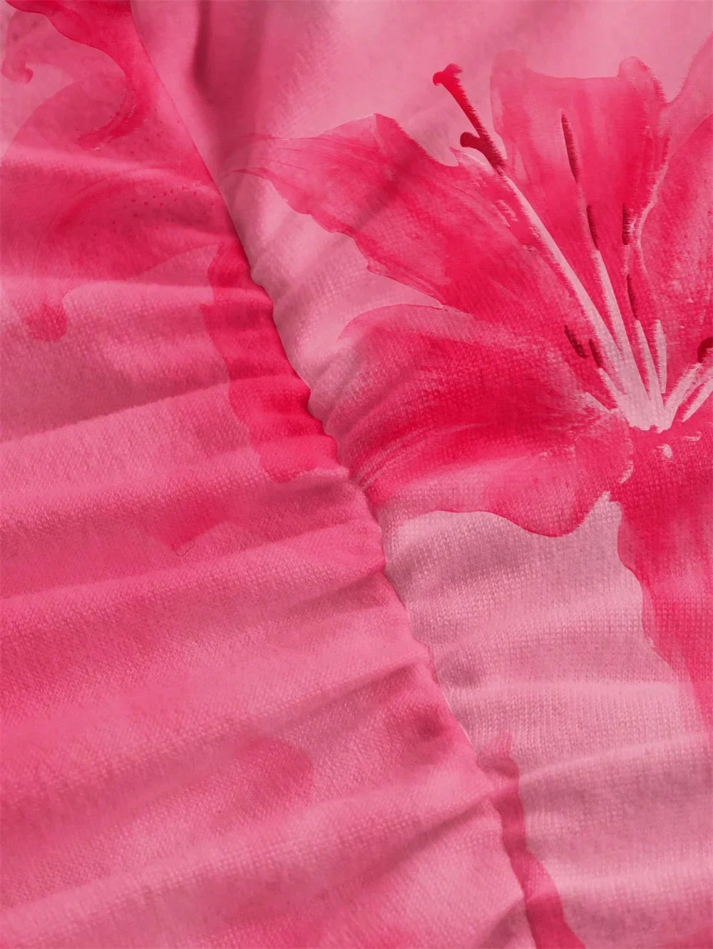 Tie-dye Floral Print Halter Top