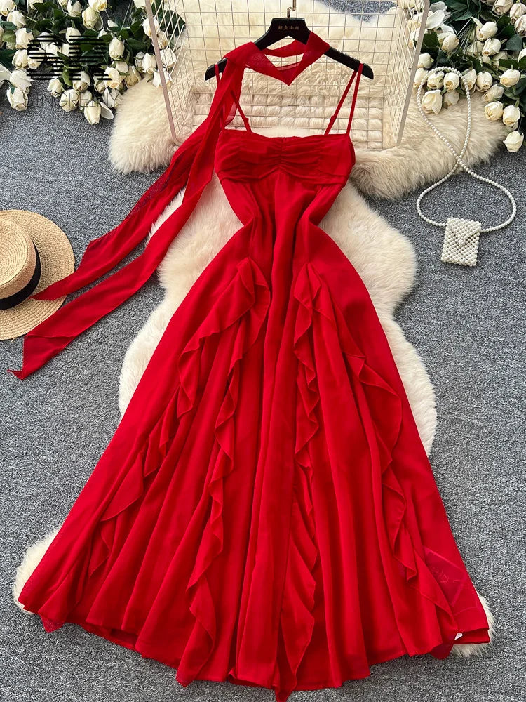 Flowy Chiffon Vacation Dress