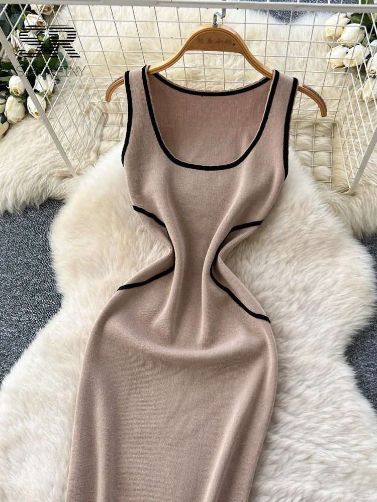 Minimalist Casual Knitting Dress