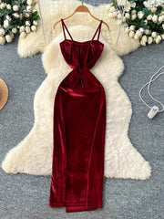 Bow Velvet Party Dress