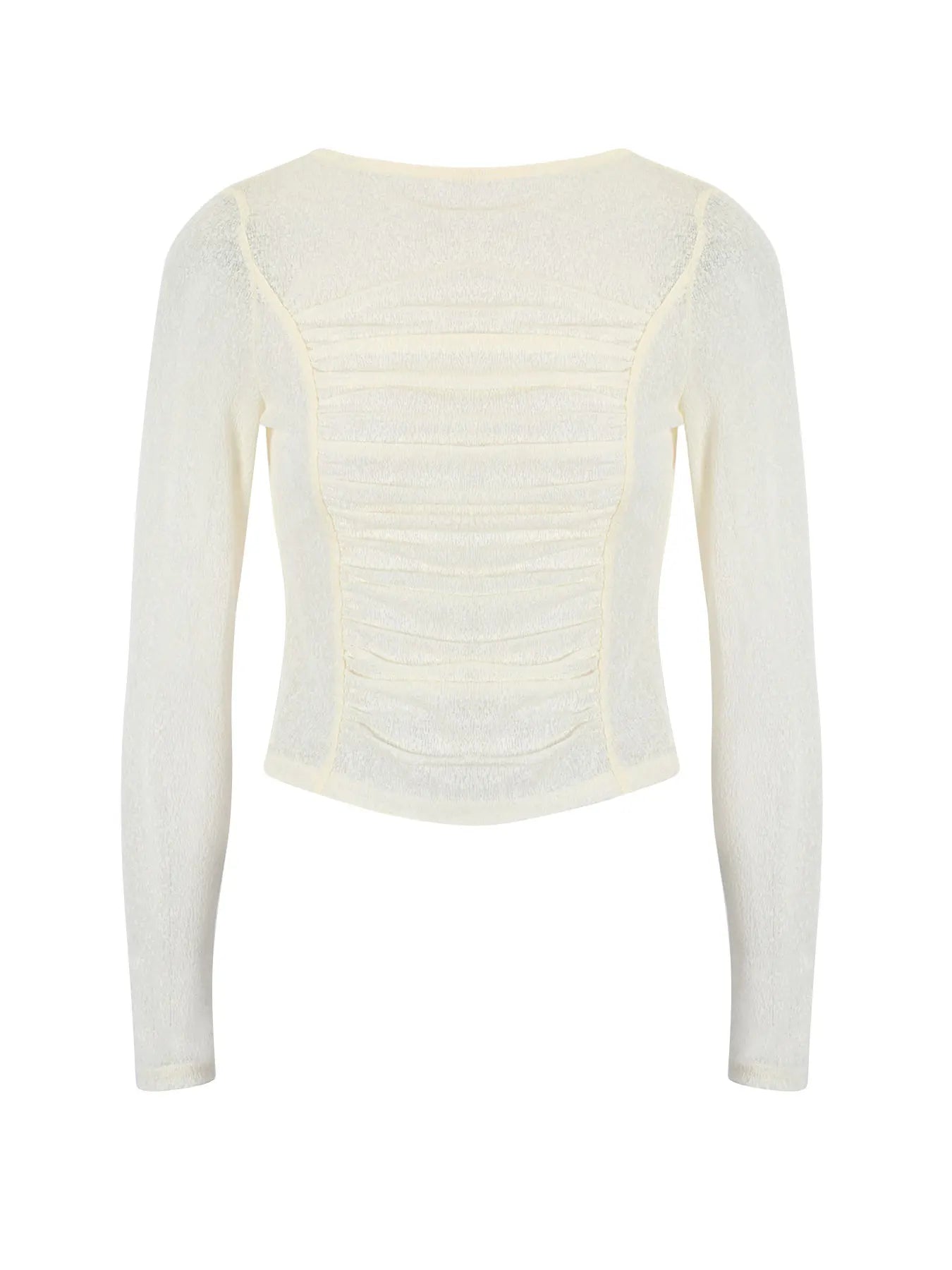Long Sleeves T-shirt Autumn New Streetwear  Casual Slim O-Neck See Through Tees Solid Sexy Lady Versatile Clothing
