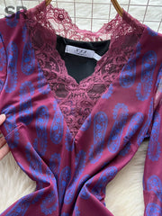 Senior Print Sexy Dress