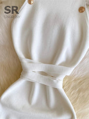 Feminine Halter Chic Dress