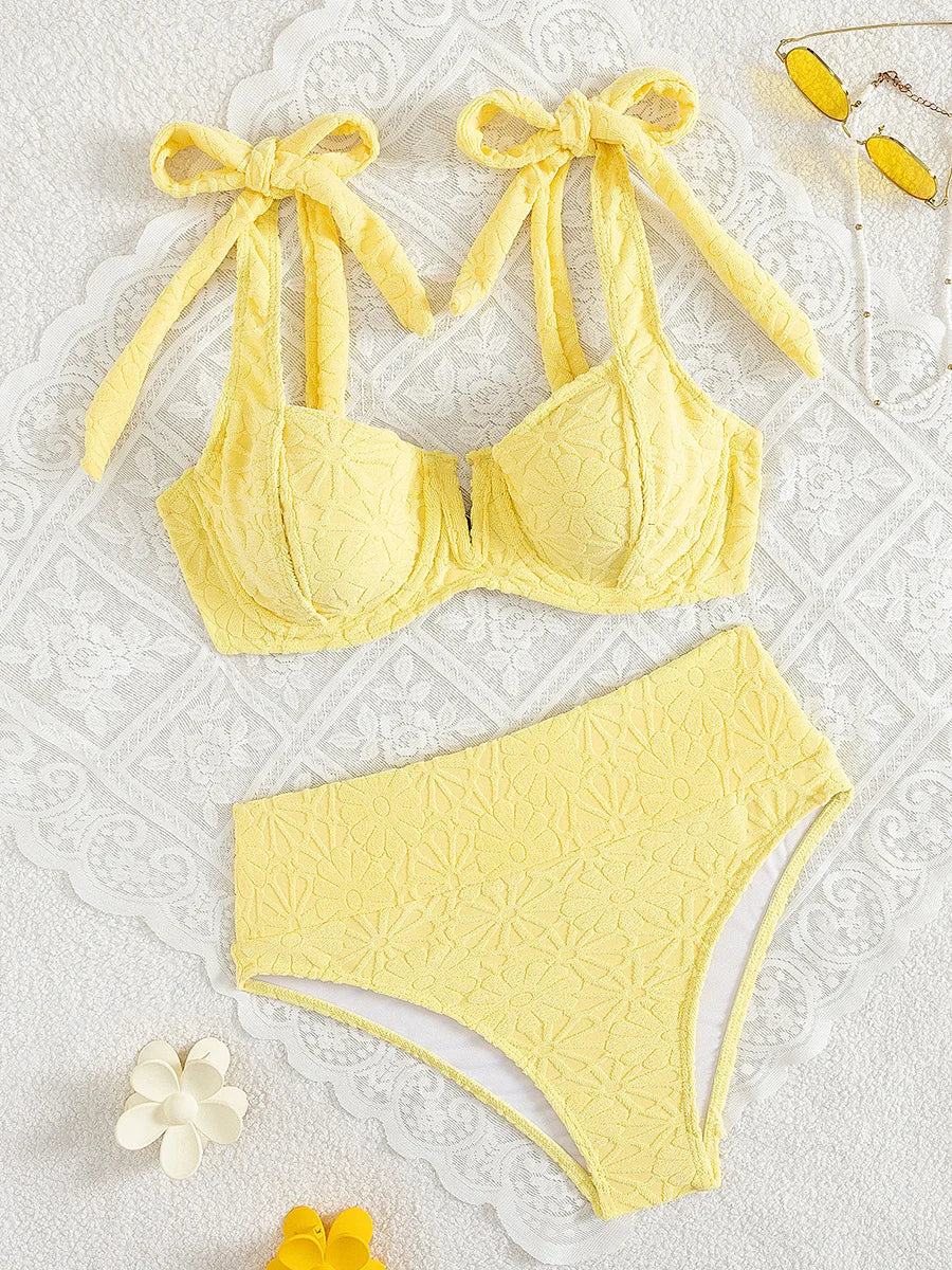 S - XL V Shaped Underwired Female Swimsuit