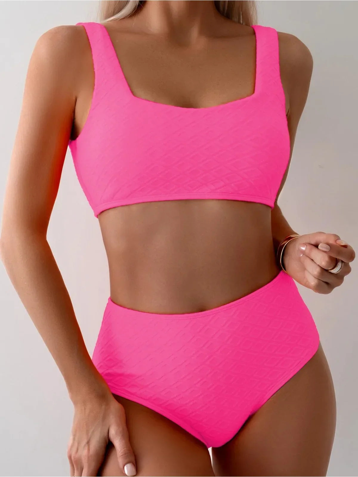 Women's Solid Color 2-Piece Swimsuit