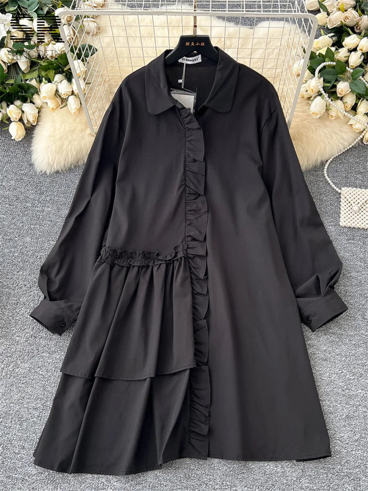 Autumn Casual Shirt Dress