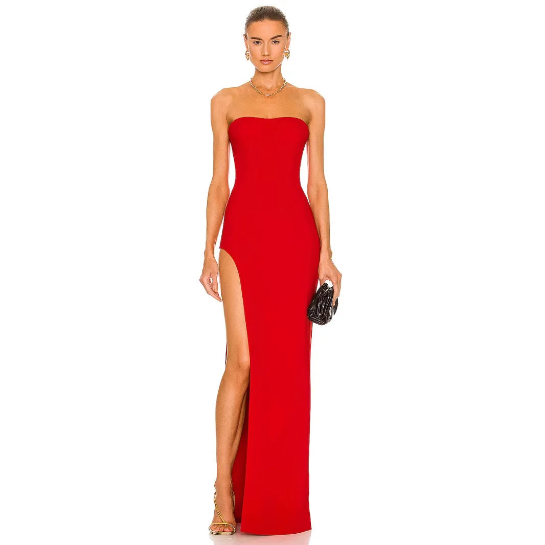 Sexy Strapless Backless Celebrity Club Party Dress