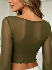 Y2K Sexy Slim Fit Crop Top