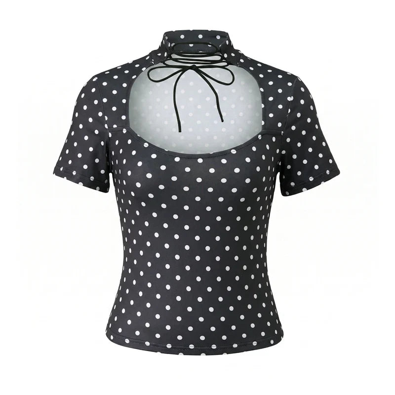 Polka Dot Short Sleeve T-Shirts