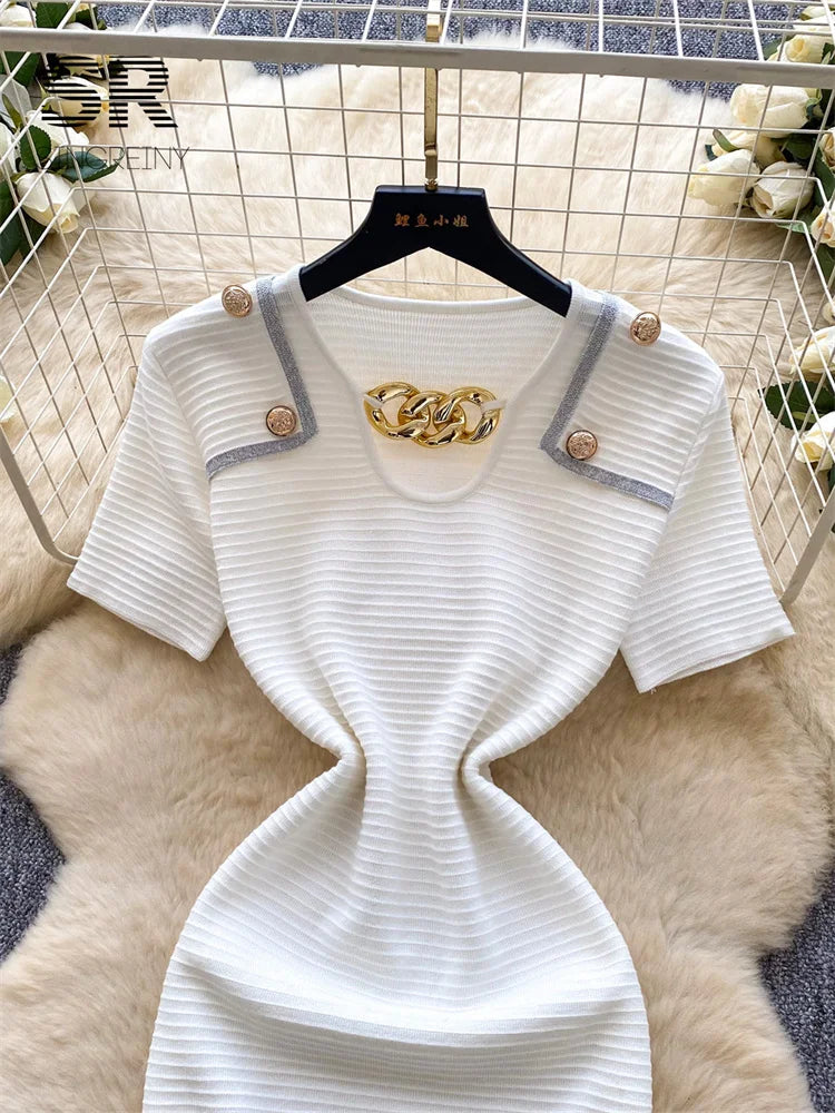 Vintage Knit Workwear Dress