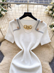 Vintage Knit Workwear Dress
