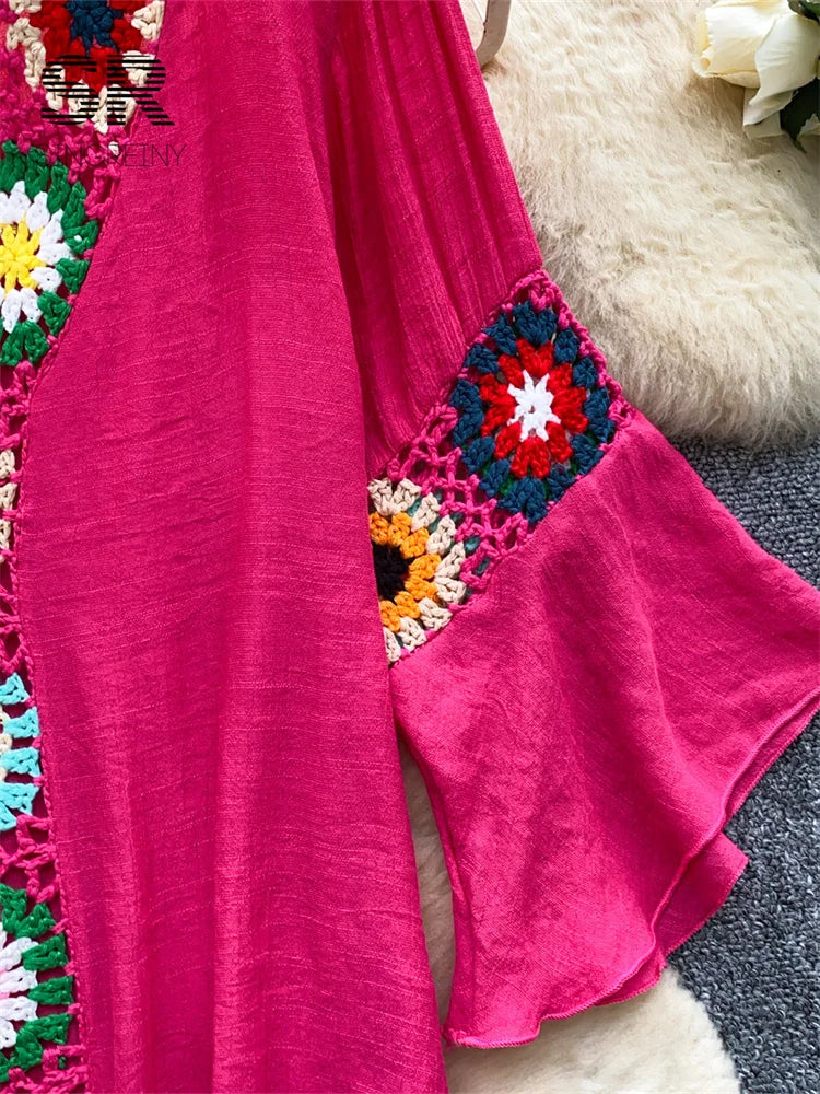 Embroidery Bohemian Dress