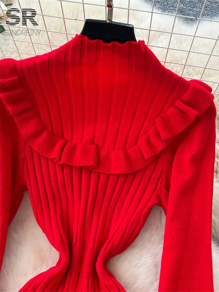Stripe Knitted Dress