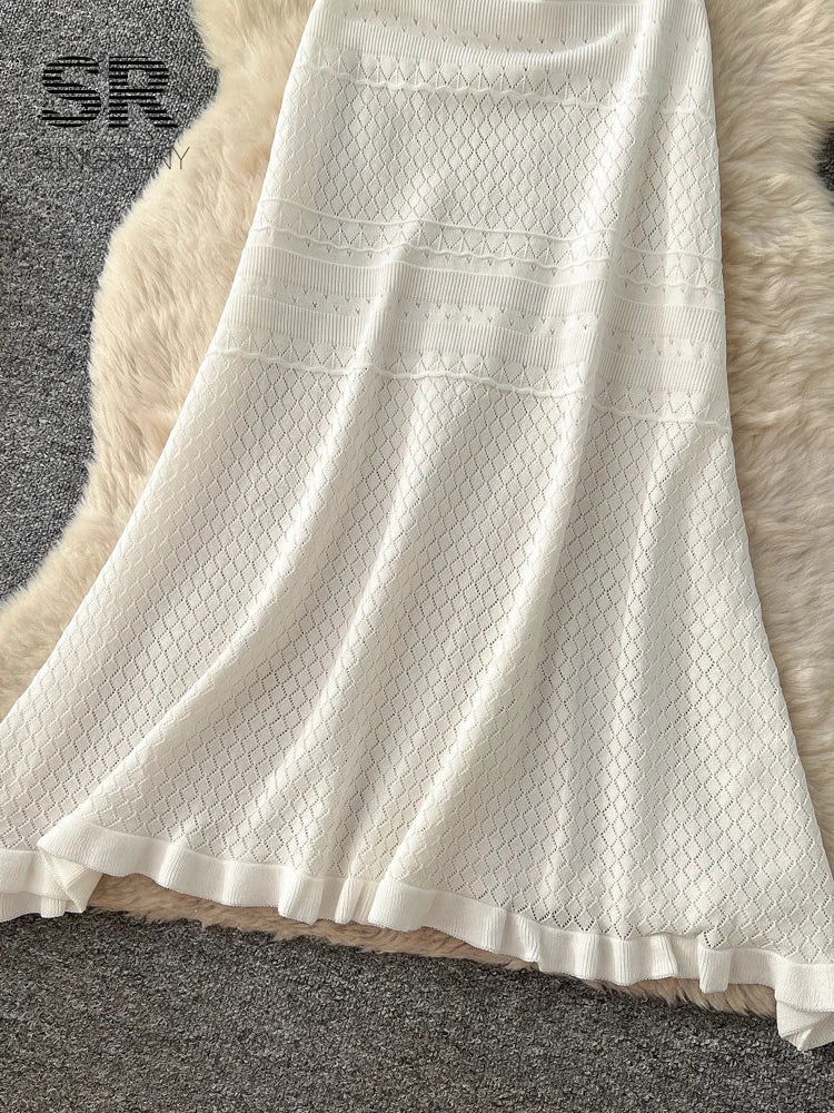 Hollow Out Knitting Dress
