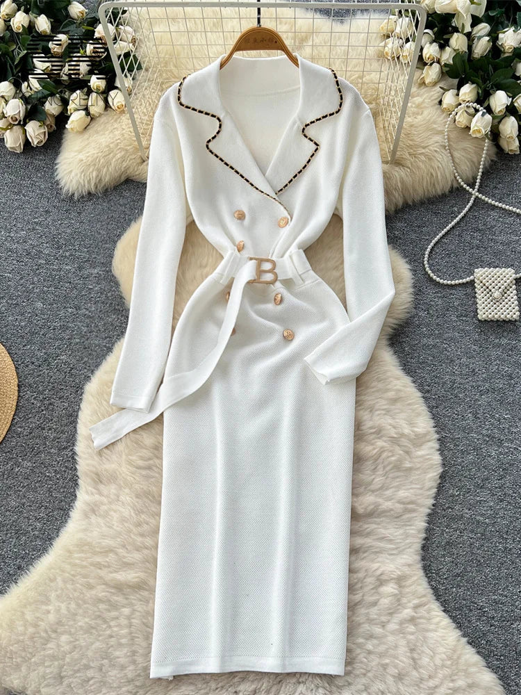 Office Lady Multicolor Dress